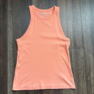 Rachel Zoe Women’s Peach Ribbed Racer Back Tank Top